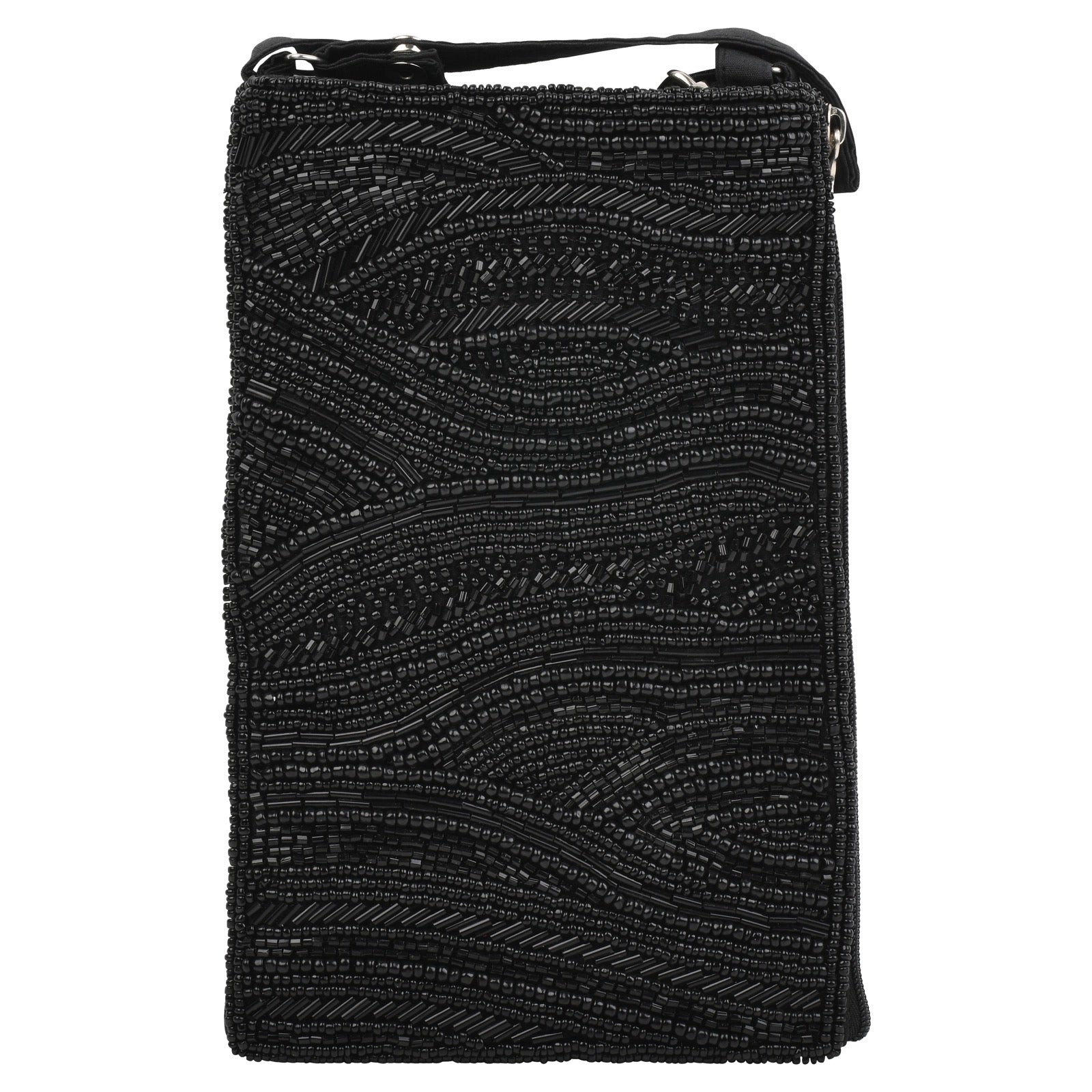 Beaded Black Clutch