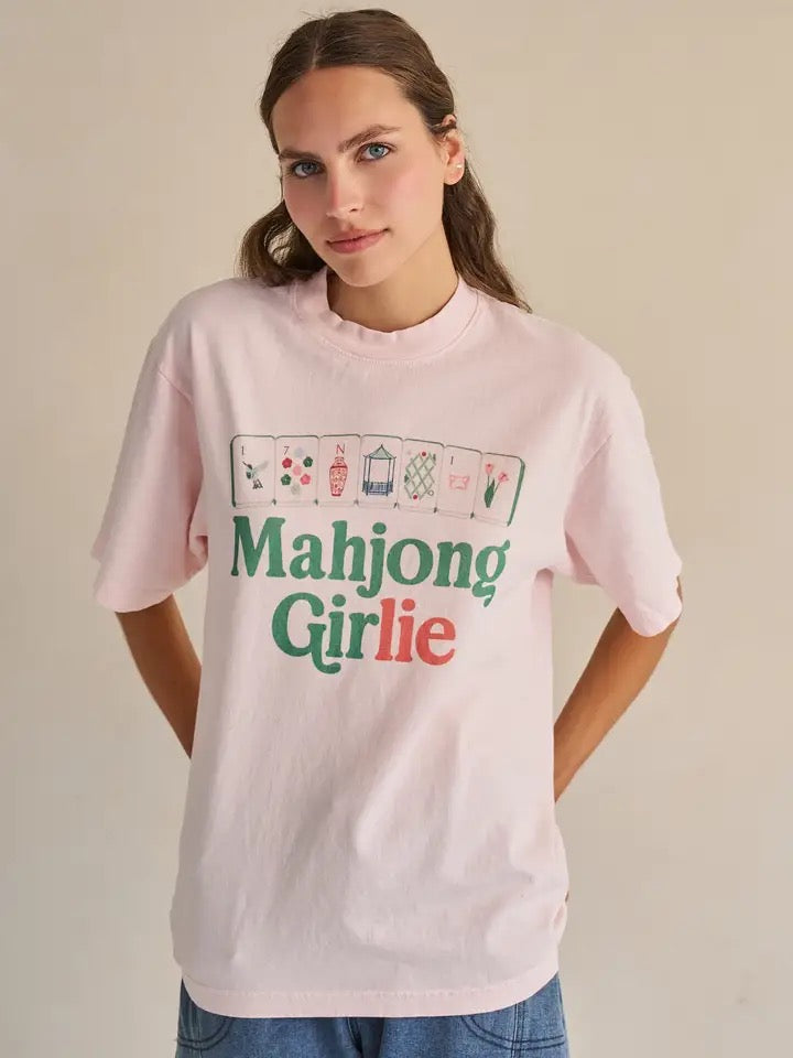 Mahjong Girlie Graphic Tee