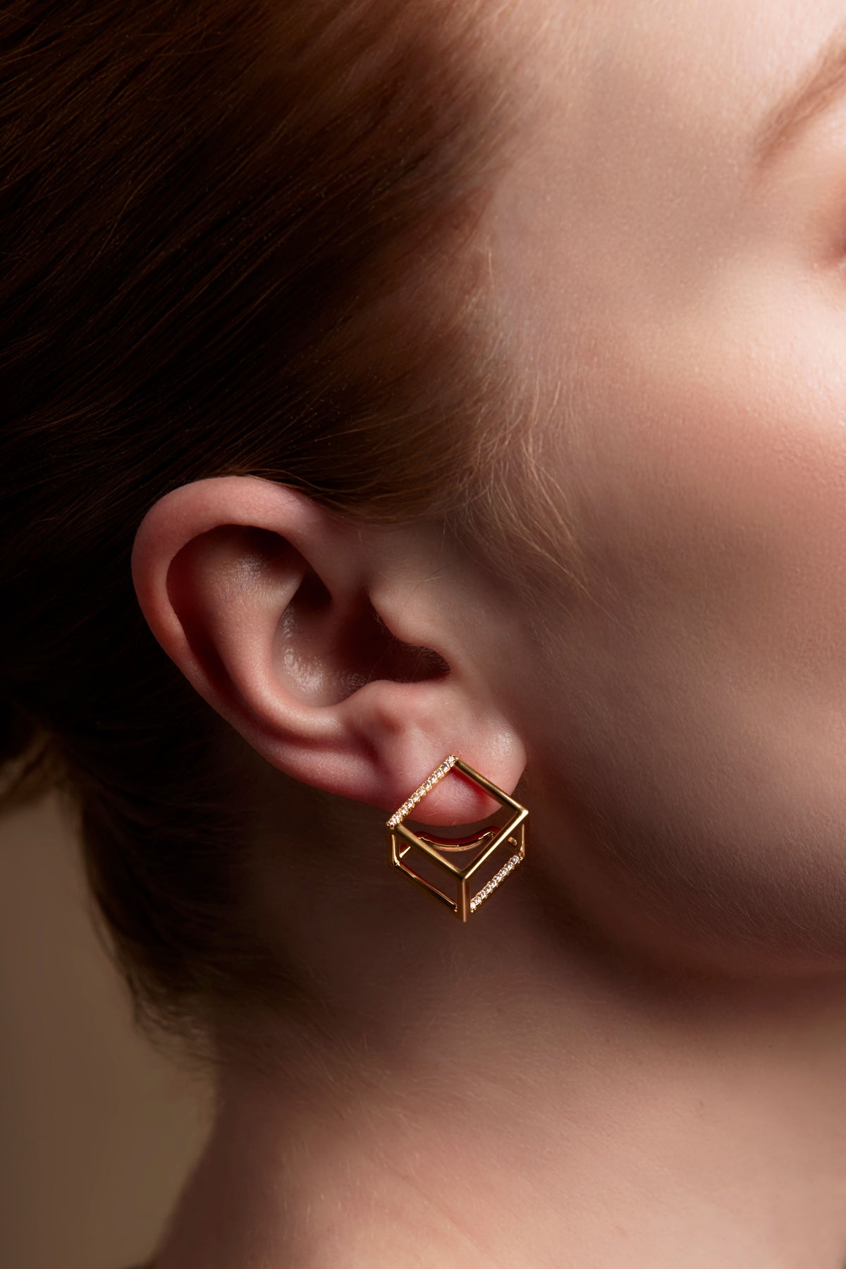 Rho Pave Square Earrings