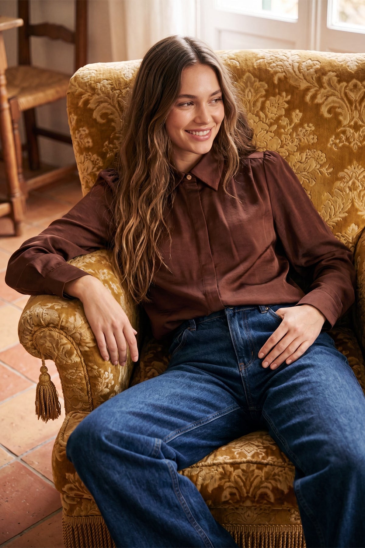 Lucia Satin Blouse